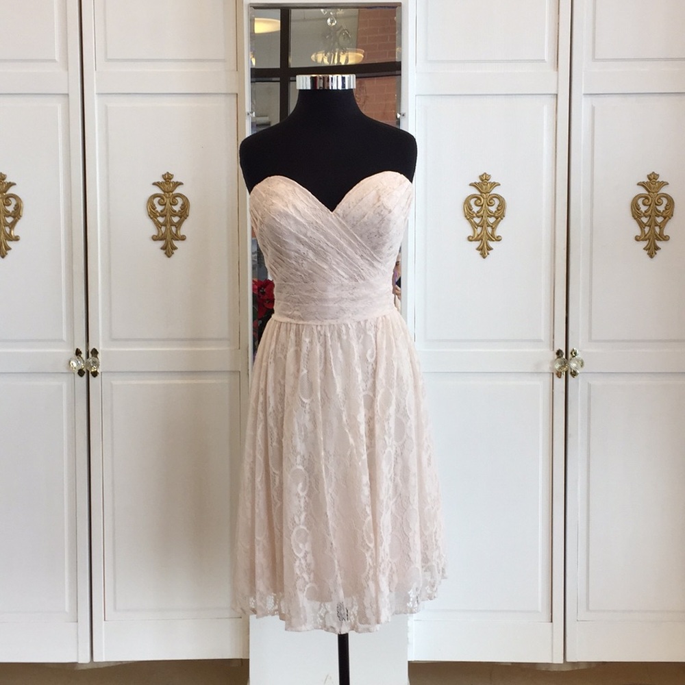 Pretty, Baby Pink, Lace Allure Bridals Dress